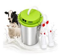 Machine à traire sans fil pour vaches, chèvres et ovins, en élevage laitier | Traiteuse électrique pour chèvres 48 W, 43 à 46 traites/minute, seau en acier inoxydable de 8 à 16 litres