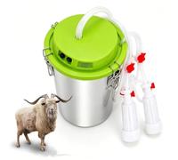 Machine à traire sans fil pour vaches et chèvres, avec bretelles | Machine à traire électrique pour chèvres 48 W, 43 à 46 aspirations/min, seau inoxydable 8 -16 L, pour exploitations laitières