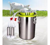 Machine à traire : un dispositif de traite portable à double usage, adapté aussi bien aux bovins qu'aux ovins, fabriqué en acier inoxydable et équipé de deux gobelets trayeurs.(For Cattle16L)