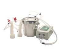 Machine à Traire Vache à Pulsation Rechargeable, Trayeuse Électrique Portable Chèvres Vaches, Pompe à Traire Automatique Batterie, Équipement de Traite pour Petite Ferme
