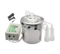 Machine à Traire Vache à Pulsation Rechargeable, Trayeuse Électrique Portable Chèvres Vaches, Pompe à Traire Automatique Batterie, Équipement de Traite pour Petite Ferme