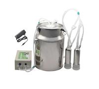 Machine à Traire Vache à Pulsation Rechargeable, Trayeuse Électrique Portable Chèvres Vaches, Pompe à Traire Automatique Batterie, Équipement de Traite pour Petite Ferme