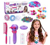 Machine à tresser automatique 3 en 1 pour fille avec accessoires de bricolage, 3 styles de tresses, cadeau pour fille