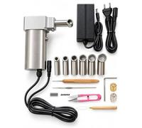 Machine à Tresser les Cheveux, Machine à Dreadlocks Électrique 6-16mm DIY | Kit 6 en 1, compatible 6/8/10/12/14/16mm, 20 crochets, portable, pour extensions et entretien dreadlocks DIY