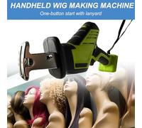 Machine à Tresser Les Perruques Sans Fil, Petite Taille, Peut êTre TransportéE, Conception De Base TisséE IncurvéE, Utilisation Portable,220V