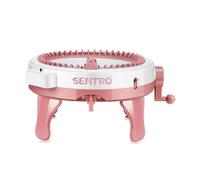 Machine à Tricoter 48 Aiguilles, Machine à Tricoter avec Compteur De Rangs, Planche à Tricoter Rotative Double MéTier à Tisser