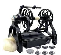 Machine à tricoter électrique, capacité de 120 g, roue rotative avec interrupteur à pied et 3 bobines, avant/arrière, vitesse réglable, pour travaux manuels