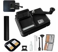 Machine à tuber les cigarettes manuelle 8 mm - Tubeuse cigarette en métal robuste avec accessoires, machine à tuber le tabac, tubeuse manuelle avec étui, plateau à tabac et kit complet