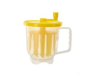Machine à œufs brouillés pour micro-ondes avec fouet rotatif à la main, batteur manuel adapté pour les œufs, la mousse de lait et les smoothies