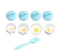 Machine à œufs pochés, pocheuse à œufs au micro-ondes, cuiseur à œufs individuels, coquetiers pochés en silicone, pour la cuisson des œufs, moule de support d'œufs pochés, fabrication d'œufs durs