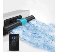 Machine à vagues d'aquarium, pompe à débit croisé de 15 W avec contrôleur d'affichage LED, tête d'alimentation CC magnétique réglable pour aquariums d'eau douce et récif marin