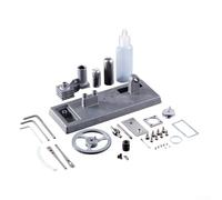 Machine à vapeur en métal avec lumière LED et production d'électricité, alliage d'aluminium et acier inoxydable pour expériences scientifiques et cours de technologie