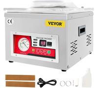 Machine À Vide Numérique Machine À Emballer Sous Vide Emballage 6,5 Cbm/H, Machine Sous Vide Professionnel En Acier Inoxydable Avec Chambre 33 X 27 X 5 Cm Pour Sceller Aliments Fruits Viandes