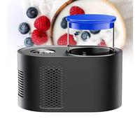 Machine à yaourt à crème glacée avec minuterie à écran LCD et pot intérieur en verre pour cuisine et restaurant - Machine à dessert intelligente
