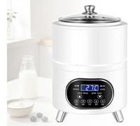 Machine à yaourt avec contrôle du temps et de la température, capacité de 8 L pour faire du yaourt, du vin de riz et du vinaigre de fruits, utilisation commerciale pour des résultats constants