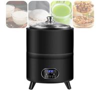 Machine à yaourt commerciale 12L, fermenteur en acier inoxydable avec panneau tactile LED et contrôle du temps/température, pour levain, salade de fruits et yaourt fait maison 12L