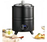 Machine à Yaourt Intelligente à Température Constante 400w, Machine à Yaourt Automatique 8l, Avec Contrôle Du Temps Et De La Température, Affichage Led, Pour Vinaigre De Fruit, Yaourt, Natto, V black