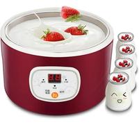 Machine à yaourt multifonctionnelle, fermenteur thermostatique électrique automatique pour yaourt/vin de riz/natto, processeurs alimentaires probiotiques sains