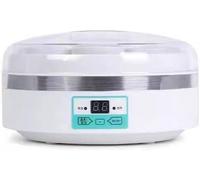 Machine à Yaourt Natto, 1,7 L Automatique avec Minuterie Et Contrôle Constant De La Température, Machine Grecque Vin De Riz Pot Intérieur en Acier Inoxydable 7 Bocaux en Verre Maker