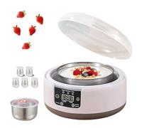 Machine à yaourt probiotique - Machine automatique multifonction avec contrôle du temps et de la température - Pour yaourt maison (avec 5 tasses)