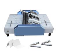 Machine Automatique à Créer Et Plier Des Livrets, Agrafeuse Pour Livrets A3 Robustes, Capacité De 16 Feuilles, 5 Positions D'agrafes, Machine à Relier Professionnelle Pour Les écoles blue