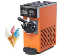 Machine Automatique à Desserts Glacés 450 W, 2,5 L, Rendement De 4 à 5 Kg/h, Avec Pré-refroidissement, Nettoyage Automatique, Panneau Lcd, Sorbetière Commerciale Pour Salons Gastronomiques Orange