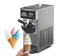 Machine Automatique à Desserts Glacés 450 W, 2,5 L, Rendement De 4 à 5 Kg/h, Avec Pré-refroidissement, Nettoyage Automatique, Panneau Lcd, Sorbetière Commerciale Pour Salons Gastronomiques Grey