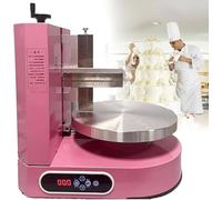 Machine Automatique à éTaler Et à Enrober La CrèMe pour GâTeaux Machine à éTaler Et à Lisser La CrèMe pour GâTeaux Et Pains OF(Color:rose)