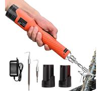 Machine automatique d'attache de barres d'armature, pistolet d'attache de barres d'armature électrique sans fil avec 2 alimentations rechargeables et 2 crochets, outil de liaison de barres d'acier