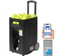 Machine automatique de balle de tennis, portable avec télécommande et application, angle de lancement réglable, 50 balles, entraînement solo pour débutants