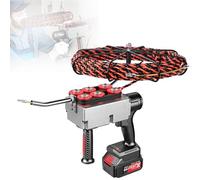 Machine automatique de cordage de câbles - Extracteur de câble électrique, dispositif de filetage de tube sans fil avec batterie au lithium pour décoration de tuyaux et câble de communication