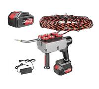 Machine automatique de cordage de fil, extracteur de câble sans fil avec 2 batteries, fil de plomb de 30 m pour câblage électrique
