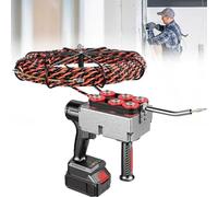 Machine automatique de cordage de fils, extracteur de conducteur électrique de 40 m/min, 15 m/30 m, 3 brins, vitesse variable, rechargeable, pour projets de construction et de réseau