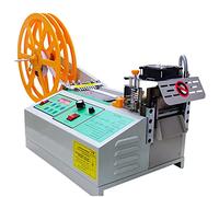 Machine automatique de découpe de ruban chaud et froid pour bande de tissage de 95 mm et ruban adhésif magique, design rabattable pour une coupe et une distribution sans effort