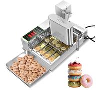 Machine automatique de fabrication de beignets, friteuse commerciale en acier inoxydable 1800 pièces/h avec panneau de commande intelligent, pour cafés, boulangeries, restaurants 4 Rows