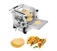 VEVOR Machine automatique de fabrication de tortillas de maïs, avec revêtement antiadhésif, presse à tortillas électrique, 14 cm de diamètre, adaptée aux produits sopes, gorditas, roti, pita, pizza