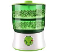 Machine Automatique De Germination De Soja, Kit De Culture Intelligent À 2 Couches avec Tissu Occultant for La Culture De Soja, De Haricots Mungo Et De Haricots Rouges