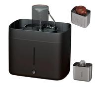Machine Automatique de Lavage de Tasses, Jets Haute Pression pour Mugs et Tasses À Café Diamètre 3-10 cm, Rince-Verre Électrique de Table pour Cuisine, Café, Bureau, Bar (Black)