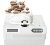 Machine automatique de mise en liasses de billets cerclage papier kraft 2S | Équipement compact de cerclage croisé utilisant du ruban papier. Rapide et robuste, conçu pour le secteur bancaire.