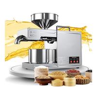 Machine automatique de presse à huile électrique, machine de presse d'huile essentielle, extracteur d'huile de noix en acier inoxydable 304, graine de presse à chaud à froid