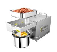 Machine Automatique De Presse À Huile Expulseur D'huile De Pressage Physique Chaud Froid Acier Inoxydable 304 Extracteur De Presse À Huile Électrique Pour Presser L'extrait Noix Maïs Arachide 600W