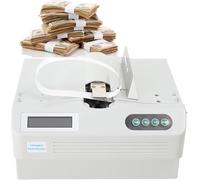 Machine automatique de regroupement de billets de banque avec écran LCD de compteur de billets et cerclage de trésorerie à grande vitesse pour une utilisation bancaire et commerciale