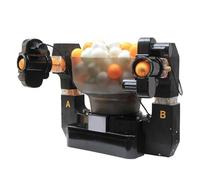 Machine automatique de tennis de table, robot de tennis de table automatique avec double têtes et télécommande, vitesse de balle de 4 à 40 m/s et fréquence de sortie de balle réglable, pour athlètes