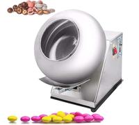 Machine automatique d'enrobage de comprimés, en acier inoxydable, for sucre, chocolat, granulation, polissage, destinée aux industries alimentaires. Fonctionnement silencieux, puissance élevée