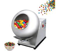 Machine automatique d'enrobage de sucre, 3-6 kg/h, petite machine commerciale d'enrobage de chocolat avec cuve de 300 mm, enrobeuse à vitesse réglable, séchage uniforme, pour sucre, chocolat