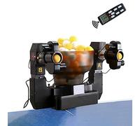 Machine automatique d'entraînement de tennis de table avec balles rotatives réglables pour la pratique en solo et l'amélioration des compétences