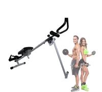Machine Aviron Pliable, Rameur Multifonction 4-en-1, Rameur Silencieux Réglable, Siège Ergonomique, Rameur Compact Stockage Facile, pour Maison Appartement Fitness