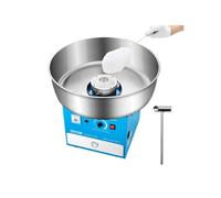 Machine barbe à papa 1000W, bol inox 52cm. Commerciale, avec tiroir. Bleu.