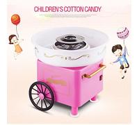 Machine barbe à papa professionnelle avec chariot rose - GlobalGO - Tension: 220V 50 / 60Hz - Puissance: 500W