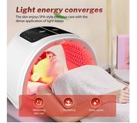 Machine beauté anti-âge 7 couleurs LED PDT photon thérapie - Machine de beauté - 100 perles LED - appareil de beauté du visage